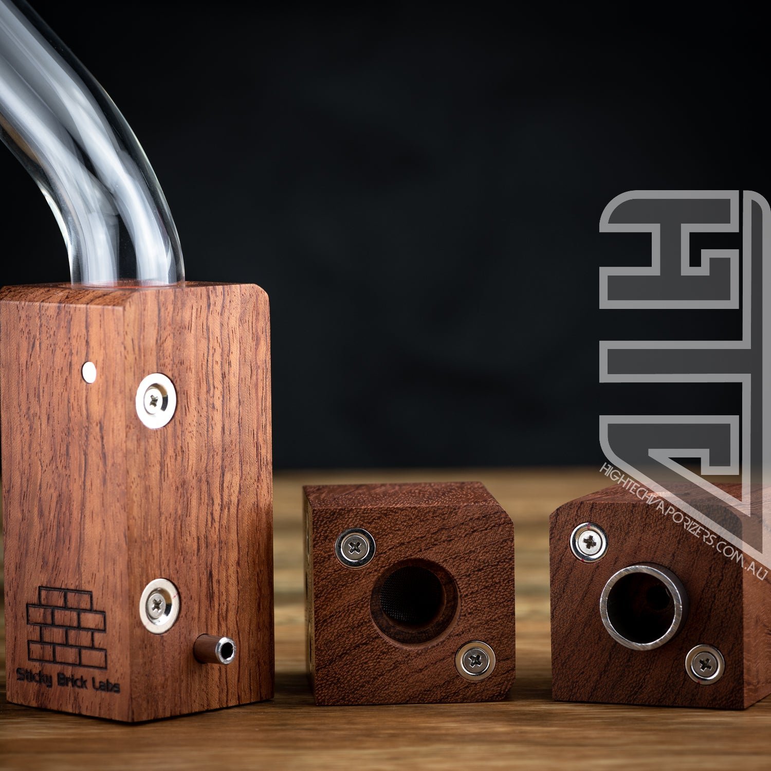 OG Brick Flame Powered Extraction Device (Bubinga) By Sticky Brick Labs