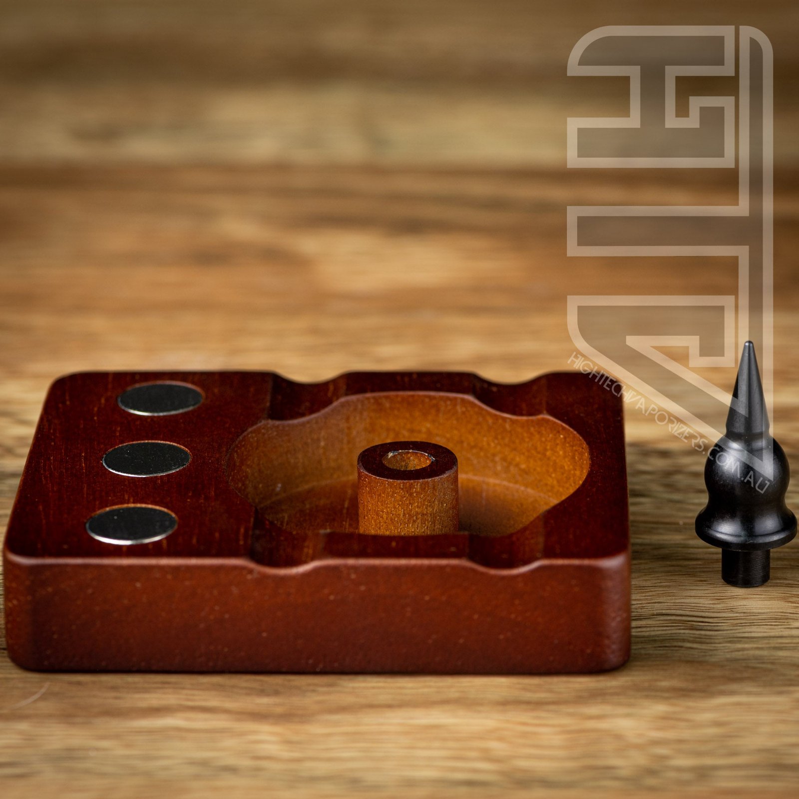 Wooden Debowler Stand W/ Steel Spike (for Dynavap)