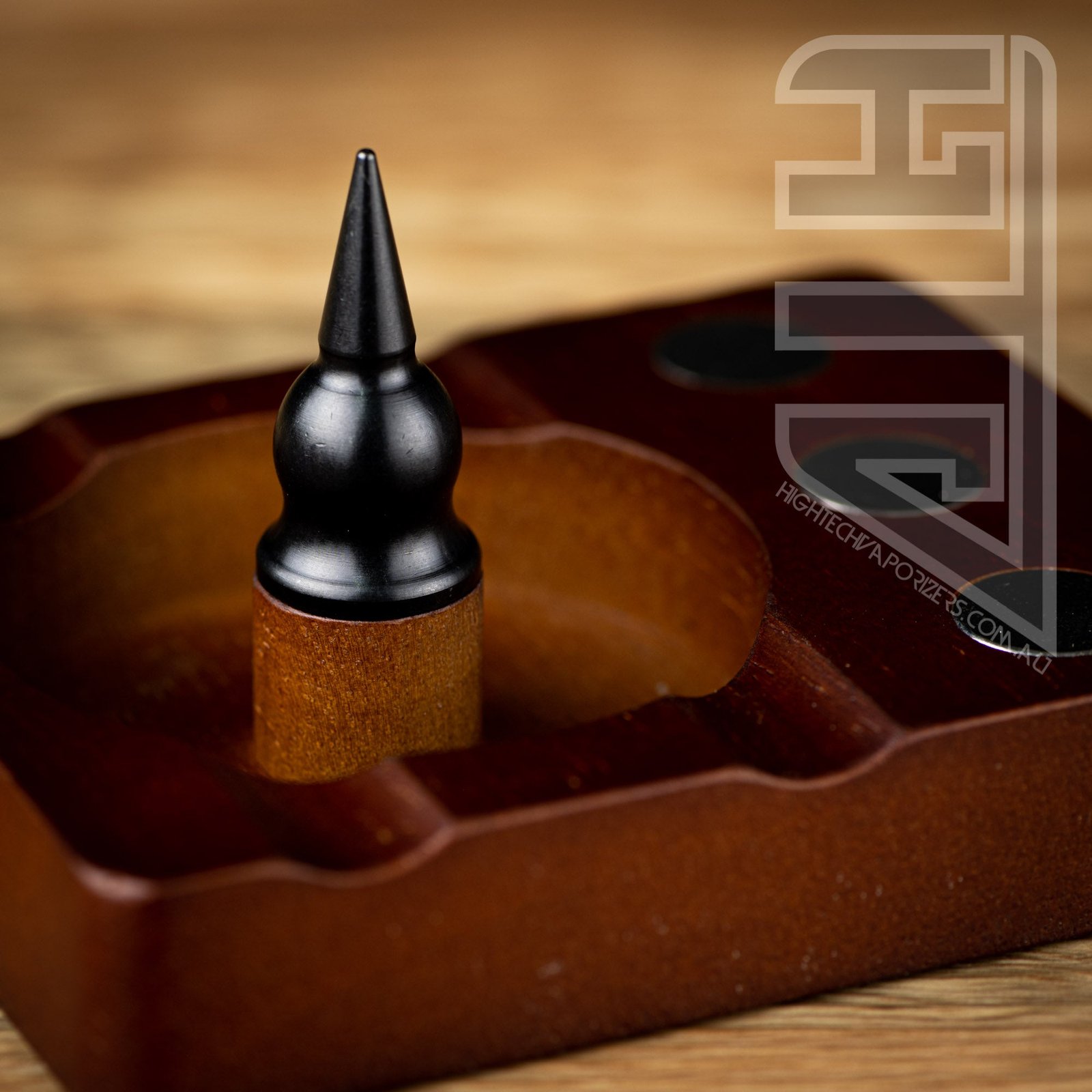 Wooden Debowler Stand W/ Steel Spike (for Dynavap)