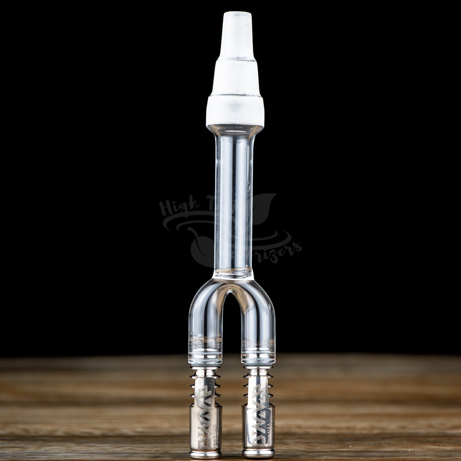 3in1 Double Barrel Glass VapCap Stem