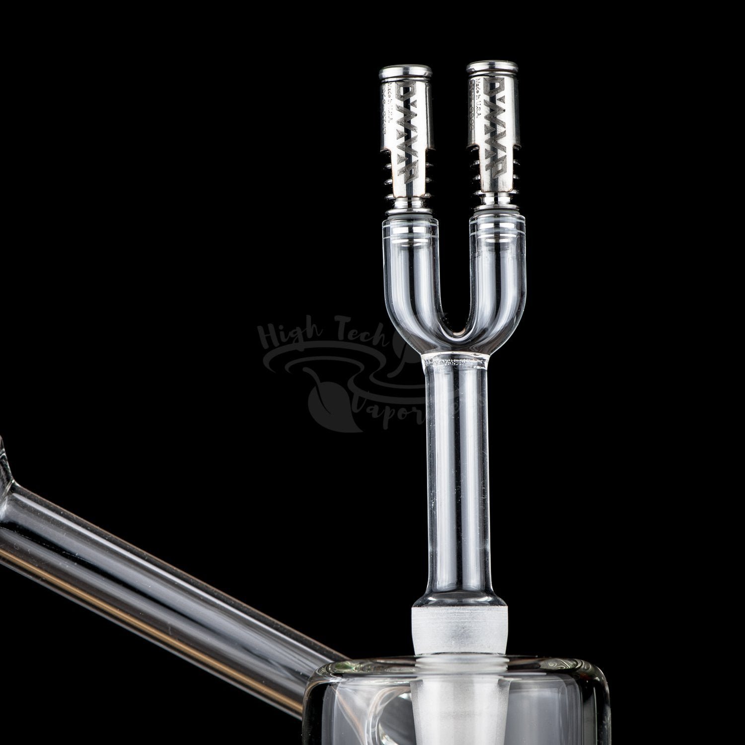 3in1 Double Barrel Glass VapCap Stem